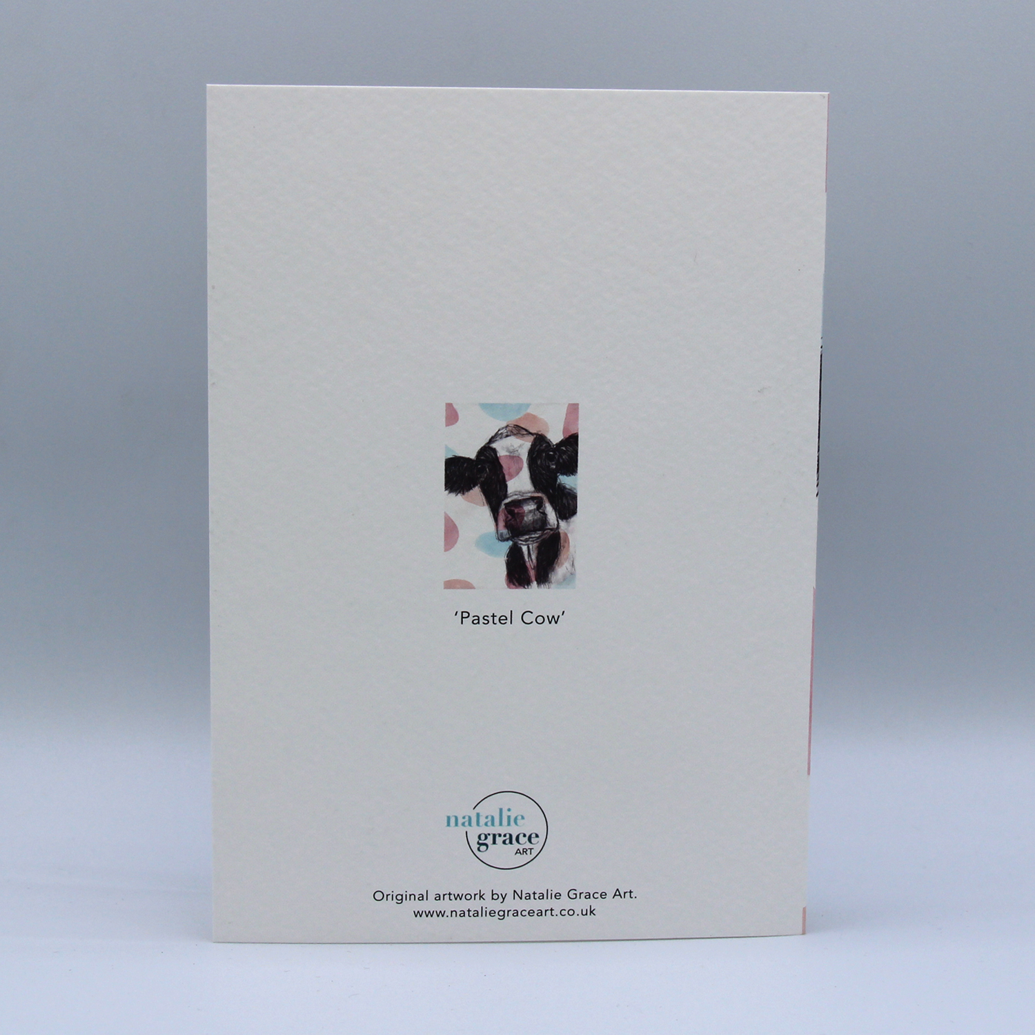 Pastel Cow Greetings Card - Image 3