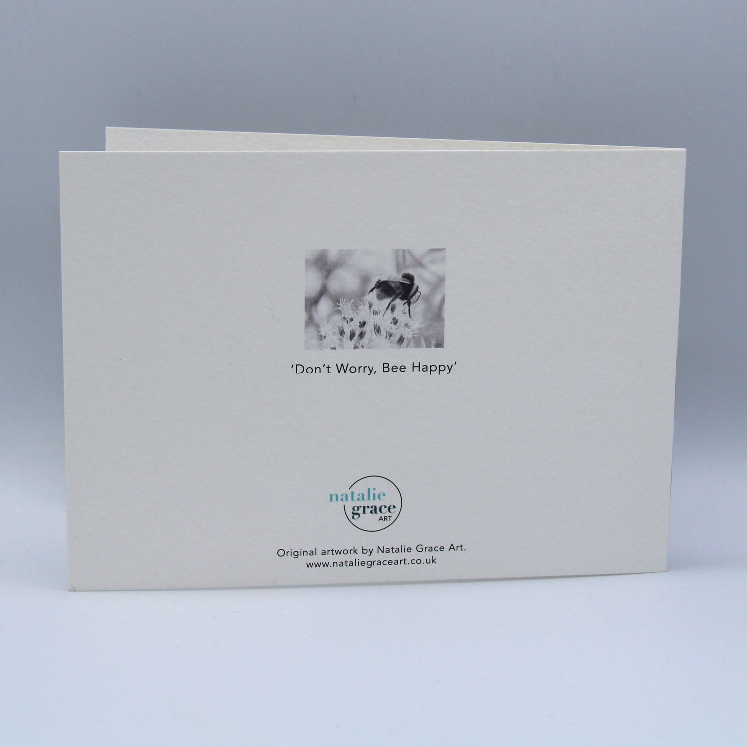Graphite Bee Card